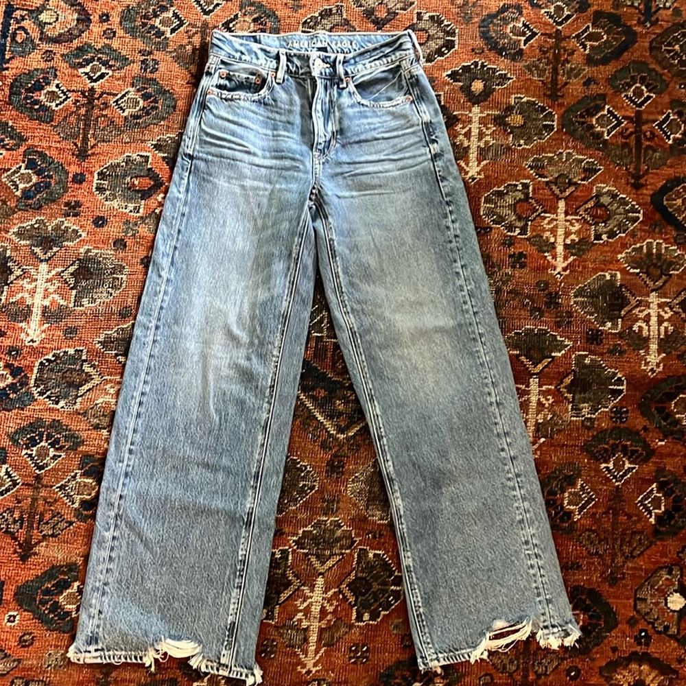 American Eagle wide leg jean